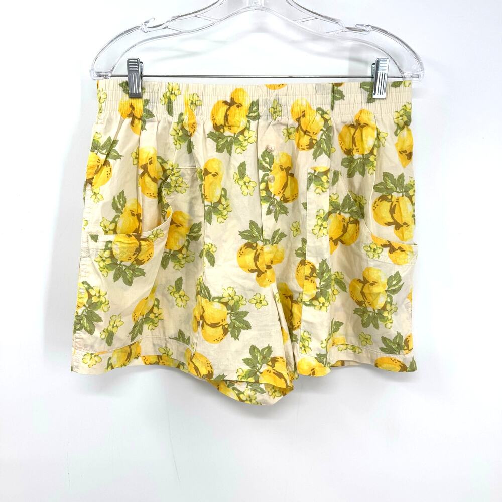 Urban Outfitters Out from Under Lemon Print Boxer Shorts L Pull On Retro Lounge